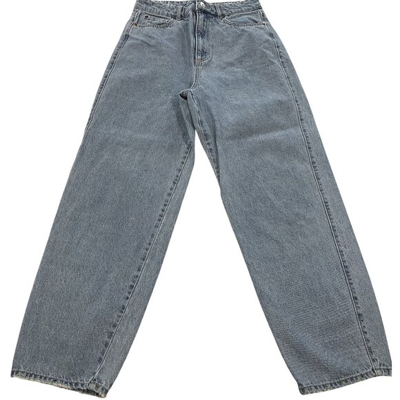 H&M Light Blue Barrel Leg Jeans - Picture 1 of 6